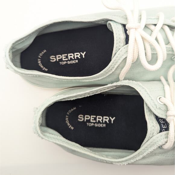 Sperry Pier View Fray Surf Memory Foam Lace Up Fashion Sneakers Women's Size 11 - Picture 6 of 9